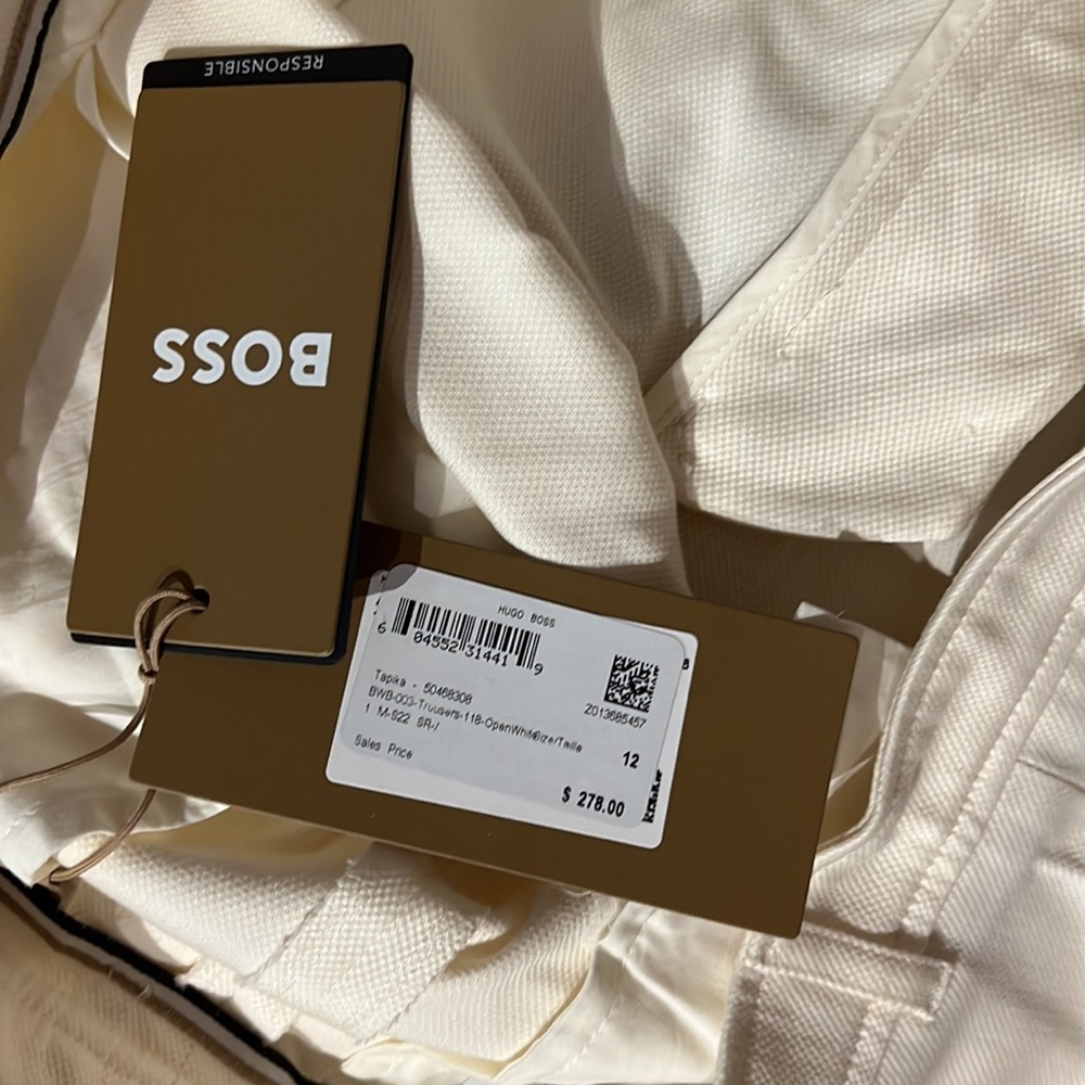 NWT Off-White Wide Legged Ankle Pants - Picture 6 of 7